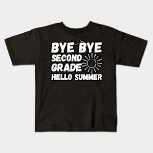 hello summer bye bye second grade Kids T-Shirt